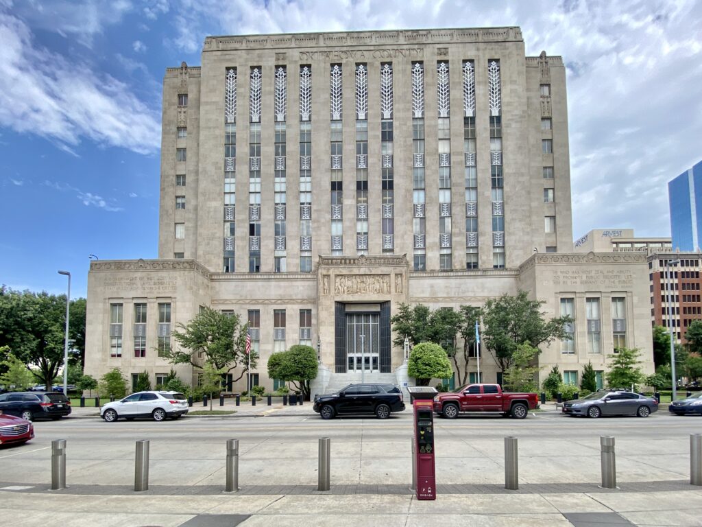 Oklahoma City courthouse where a former rideshare driver is accused of a second sexual assault case