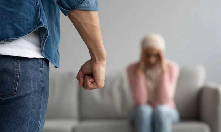a man abusing a woman